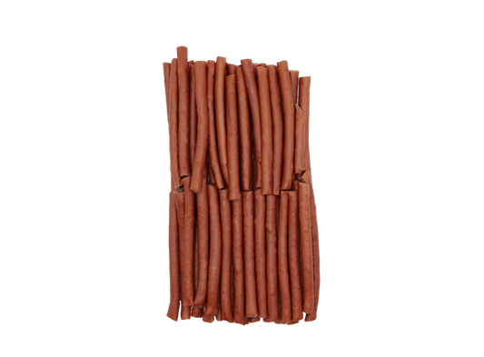 Friandise naturelle pour chien au lapin, riche en protéines et facile à mâcher. Une récompense saine et savoureuse pour tous les chiens.