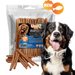 Friandise naturelle pour chien au saumon, riche en protéines et facile à mâcher. Une récompense saine et savoureuse pour tous les chiens.