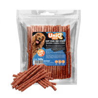 Friandise naturelle pour chien au canard, riche en protéines et facile à mâcher. Une récompense saine et savoureuse pour tous les chiens.