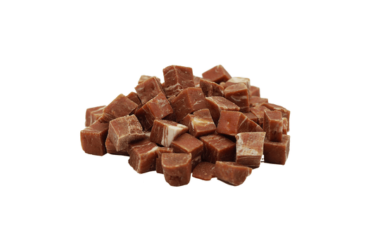 Friandise naturelle pour chien, riches en protéines et faites avec de vraies viandes.lapin, cheval, agneau, boeuf, poisson