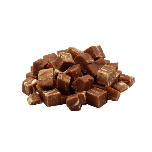 Friandise naturelle pour chien, riches en protéines et faites avec de vraies viandes.lapin, cheval, agneau, boeuf, poisson