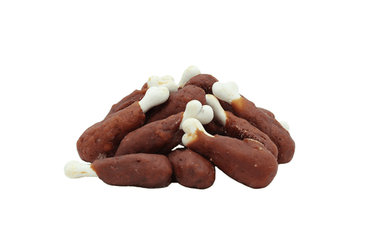 Friandise naturelle pour chien, riches en protéines et faites avec de vraies viandes.lapin, cheval, agneau, boeuf, poisson
